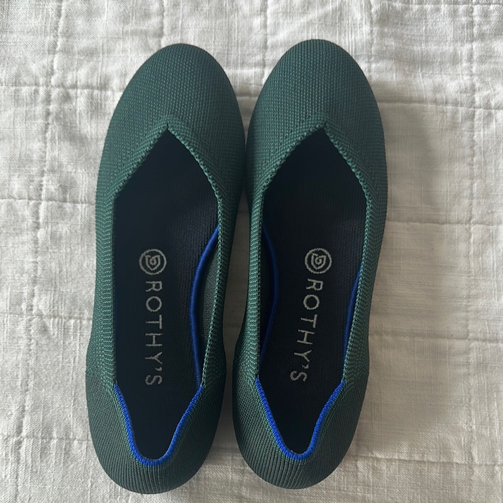 Rothy's Green and Blue Flats